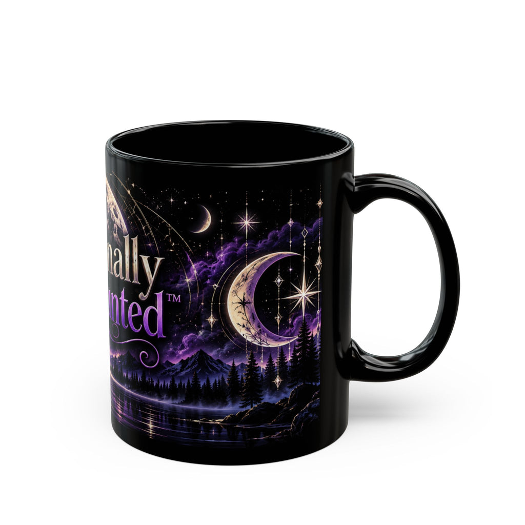 Rationally Haunted™ Moonlit Gothic Black Mug — 11oz & 15oz