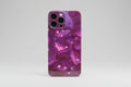 Phone case with purple design on a red background with 'sale' text